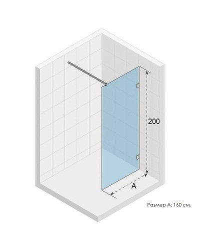 Душевая перегородка Riho SZ Scandic NXT  X400 160 G001115120 (GX00542C0) профиль Хром стекло прозрачное
