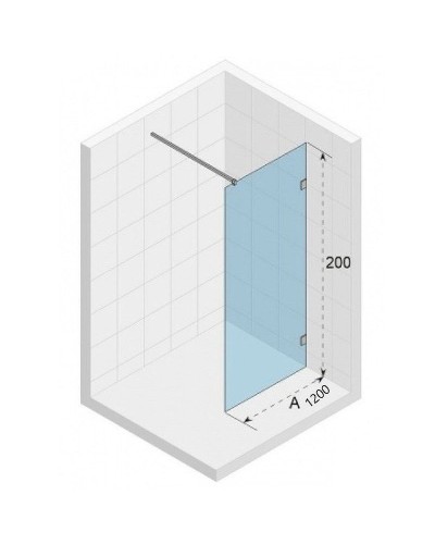Душевая перегородка Riho SZ Scandic NXT  X400 120 G001112120 (GX00512C0) профиль Хром стекло прозрачное