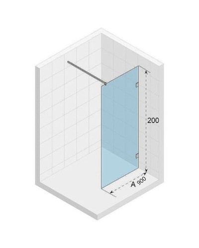 Душевая перегородка Riho SZ Scandic NXT  X400 90 G001111120 (GX00502C0) профиль Хром стекло прозрачное