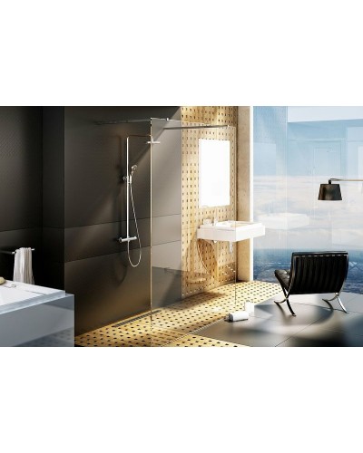 Душевая перегородка Ravak Walk-In Free 120 GW9FG0C00Z1 профиль Хром стекло Transparent