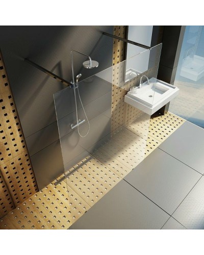 Душевая перегородка Ravak Walk-In Free 140 GW9FM0C00Z1 профиль Хром стекло Transparent