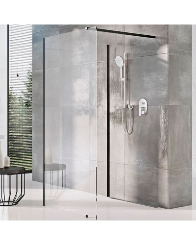 Душевая перегородка Ravak ST Walk-In Corner 110x80 GW1CD4300Z1 профиль Черный стекло Transparent