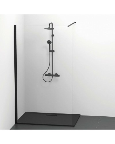 Душевая перегородка Ideal Standard Connect 2 120 K9379V3 профиль Черный стекло прозрачное