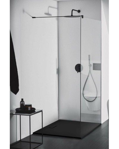 Душевая перегородка Ideal Standard Connect 2 120 K9379V3 профиль Черный стекло прозрачное