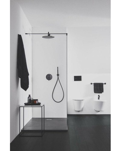 Душевая перегородка Ideal Standard Connect 2 120 K9379V3 профиль Черный стекло прозрачное