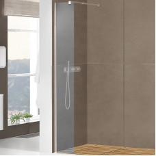 Душевая перегородка Cezares Liberta 25 LIBERTA-L-1-25-GR-Cr профиль Хром стекло серое