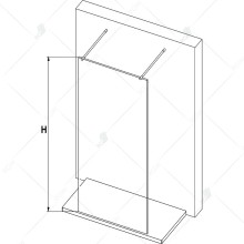 Душевая перегородка RGW Walk In WA-016 120 35101612-11 профиль Хром стекло прозрачное