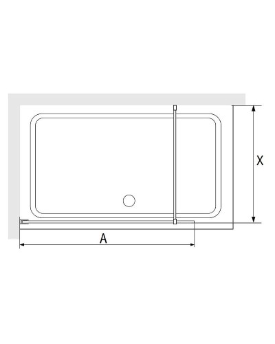 Душевая перегородка RGW Walk In WA-012B 100 35101210-84 профиль Черный стекло прозрачное
