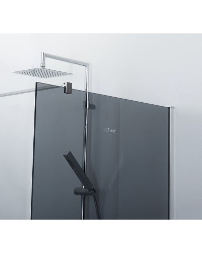 Душевая перегородка Cezares Liberta 100 LIBERTA-L-1-100-120-GR-Cr профиль Хром стекло серое