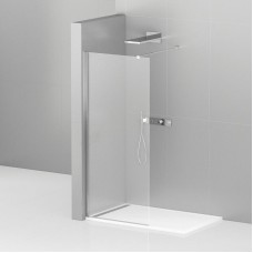 Душевая перегородка Cezares Liberta 120 LIBERTA-L-1-120-120-C-Cr профиль Хром стекло прозрачное