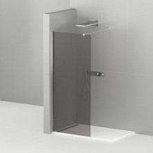 Душевая перегородка Cezares Liberta 120 LIBERTA-L-1-120-120-GR-Cr профиль Хром стекло серое