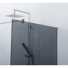 Душевая перегородка Cezares Liberta 120 LIBERTA-L-1-120-120-GR-Cr профиль Хром стекло серое