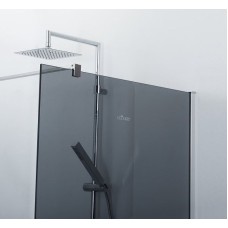 Душевая перегородка Cezares Liberta 120 LIBERTA-L-1-120-120-GR-Cr профиль Хром стекло серое