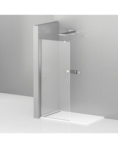 Душевая перегородка Cezares Liberta 140 LIBERTA-L-1-140-120-C-Cr профиль Хром стекло прозрачное