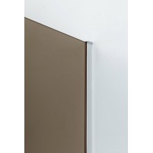 Душевая перегородка Cezares Liberta 90 LIBERTA-L-1-90-120-BR-Cr профиль Хром стекло бронзовое