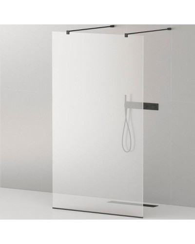 Душевая перегородка Cezares Liberta 100 LIBERTA-L-2-100-120-C-NERO профиль Черный матовый стекло прозрачное