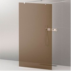 Душевая перегородка Cezares Liberta 110 LIBERTA-L-2-110-120-BR-Cr профиль Хром стекло бронзовое