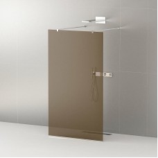 Душевая перегородка Cezares Liberta 110 LIBERTA-L-2-110-120-BR-Cr профиль Хром стекло бронзовое