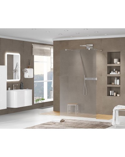 Душевая перегородка Cezares Liberta 110 LIBERTA-L-2-110-120-GR-Cr профиль Хром стекло серое