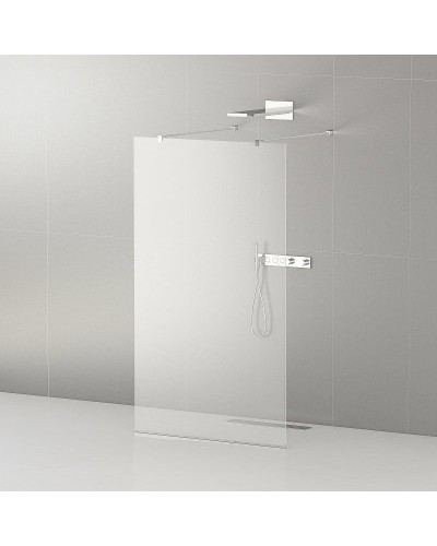 Душевая перегородка Cezares Liberta 110 LIBERTA-L-2-110-120-C-Cr профиль Хром стекло прозрачное