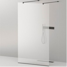 Душевая перегородка Cezares Liberta 130 LIBERTA-L-2-130-120-C-NERO профиль Черный матовый стекло прозрачное