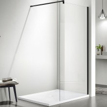 Душевая перегородка Aquatek 90 AQ WIW 09020BL профиль Черный стекло прозрачное