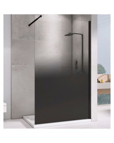 Душевая перегородка Abber Immer Offen 120 AG69121BD профиль Черный стекло прозрачное тонированное