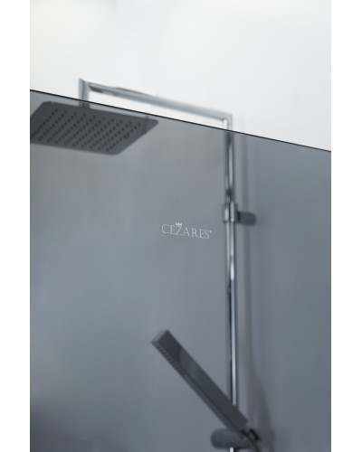 Душевая перегородка универсальная с односторонним входом CEZARES LIBERTA-L-1-TB-90-GR-Cr