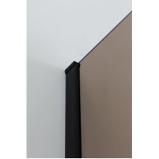 Душевая перегородка CEZARES LIBERTA-L-1-120-120-BR-NERO кронштейн 120см