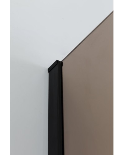 Душевая перегородка CEZARES LIBERTA-L-1-120-120-BR-NERO кронштейн 120см