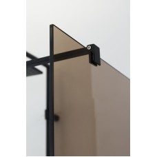 Душевая перегородка CEZARES LIBERTA-L-1-120-120-BR-NERO кронштейн 120см