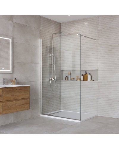 Душевая перегородка BelBagno KRAFT-L-1-120-C-Cr