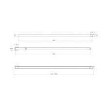 Душевая перегородка BelBagno KRAFT-L-1-80-C-NERO