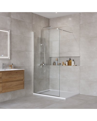 Душевая перегородка BelBagno KRAFT-L-1-100-C-Cr