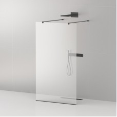 Душевая перегородка CEZARES LIBERTA-L-2-125-120-C-NERO кронштейн 120 см