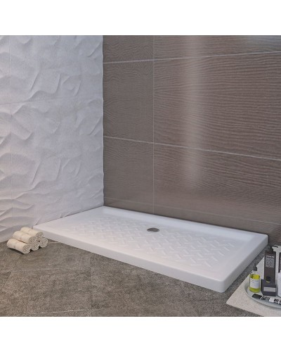 Керамический душевой поддон RGW CER CR-128 80x120x6 Белый