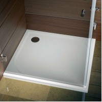 Душевой поддон из искусственного камня Riho Kolping 80x80 D004004005 (DB2000500000000) Белый с антискользящим покрытием