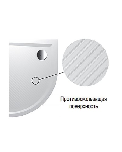 Душевой поддон из искусственного камня Riho Kolping 80x80 D004004005 (DB2000500000000) Белый с антискользящим покрытием