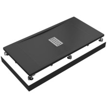 Душевой поддон из искусственного камня Good Door Flow 120x80 ЛП00063 Черный