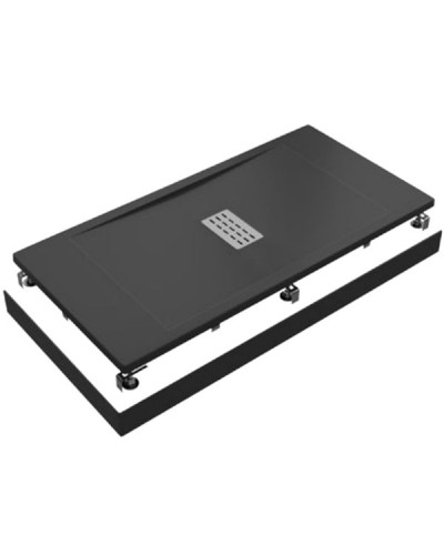 Душевой поддон из искусственного камня Good Door Flow 120x80 ЛП00063 Черный