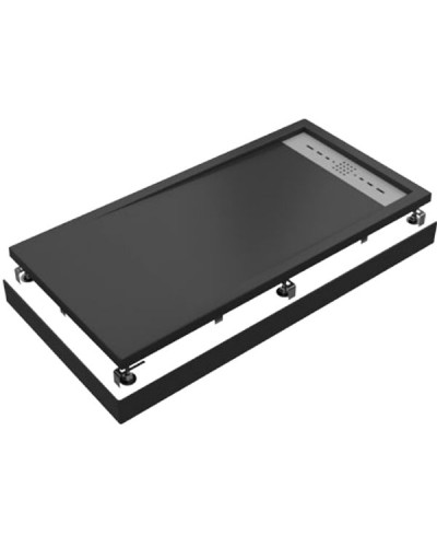 Душевой поддон из искусственного камня Good Door Stella 100x80 ЛП00156 Черный