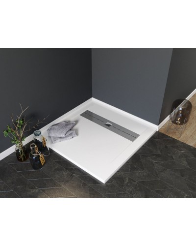 Душевой поддон из искусственного камня Aquanet Delight 90x90 255441 Белый
