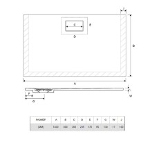 Акриловый поддон для душа Excellent Lavano Slim 140х80 BREX.1103.140.080.WHN Белый
