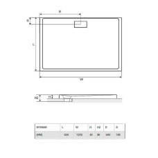 Акриловый поддон для душа Excellent Zero 120х80 BREX.1203.120.080.WHN Белый