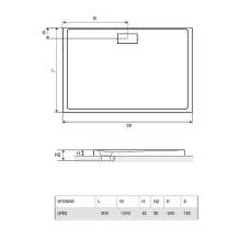 Акриловый поддон для душа Excellent Zero 120х90 BREX.1203.120.090.WHN Белый