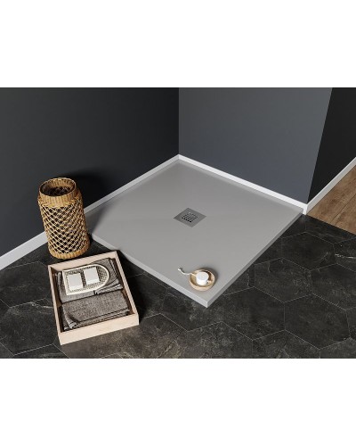 Душевой поддон из искусственного камня Aquanet Pleasure 90x90 258874 Серый