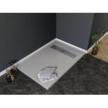 Душевой поддон из искусственного камня Aquanet Delight 120x80 258883 Серый