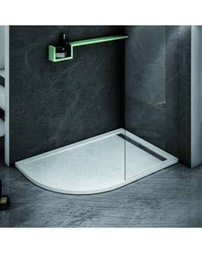 Душевой поддон из искусственного камня Cezares Tray AS 120x90 R TRAY-AS-RH-120/90-550-30-W-R Белый