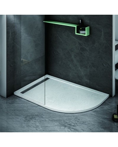 Душевой поддон из искусственного камня Cezares Tray AS 120x90 L TRAY-AS-RH-120/90-550-30-W-L Белый