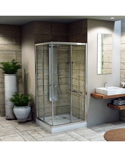 Стальной поддон для душа BLB Universal 100х100 C10631001 Белый